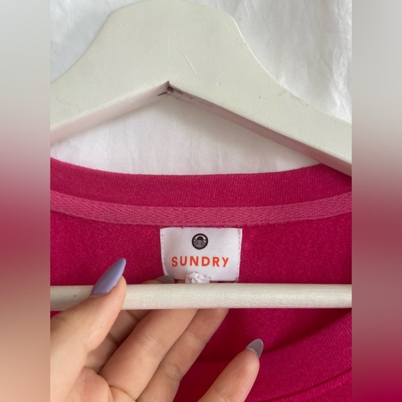 Sundry long sleeve sweatshirt pink Size 0 - Picture 5 of 8